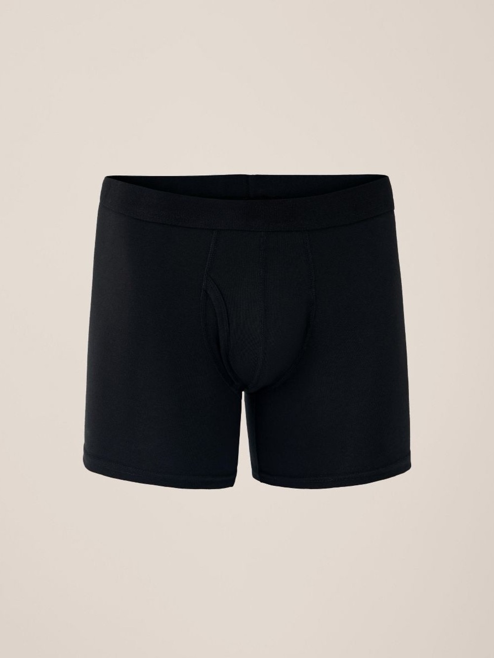 Pact Men's Organic Cotton Boxer Brief 4-Pack Black Medium